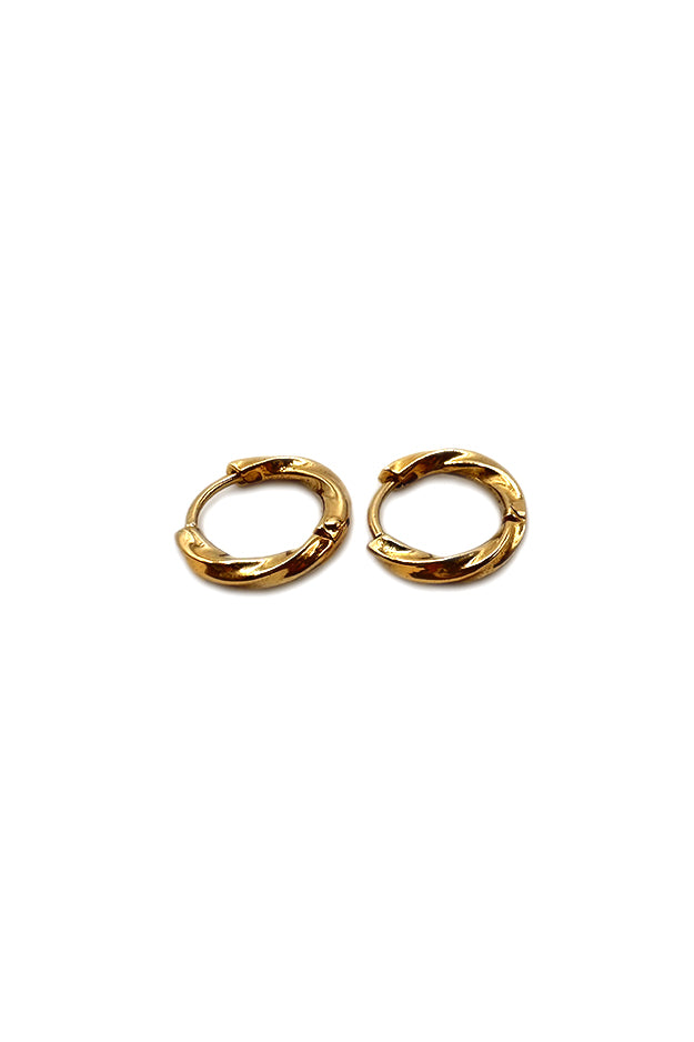 WAVE – Glow Solid Gold Huggies Hoops