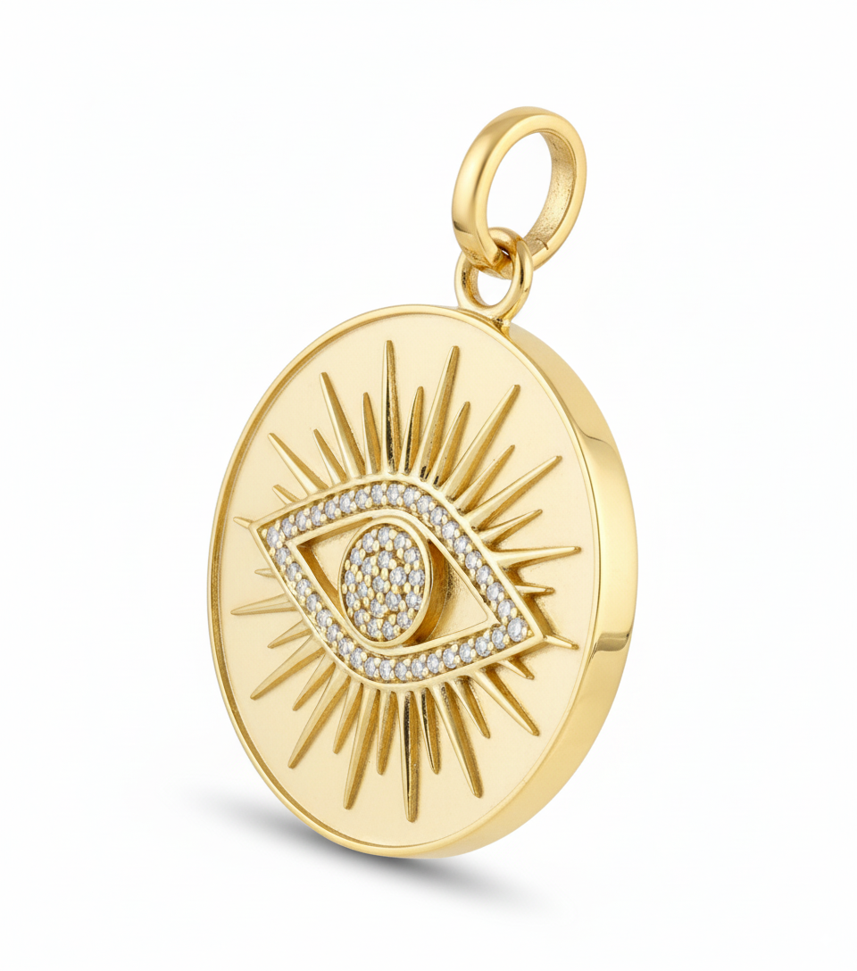 EVIL EYE – Solid Gold Charm