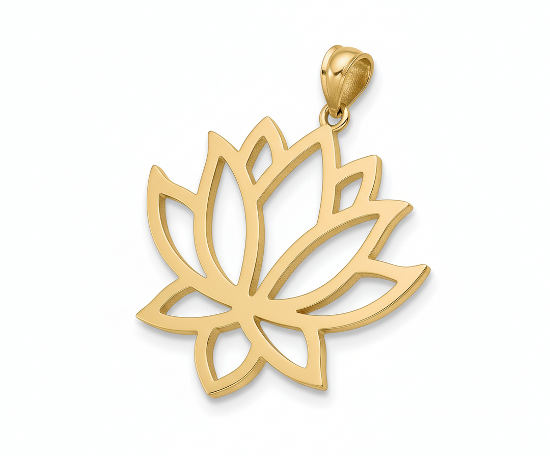LOTUS – Solid Gold Charm
