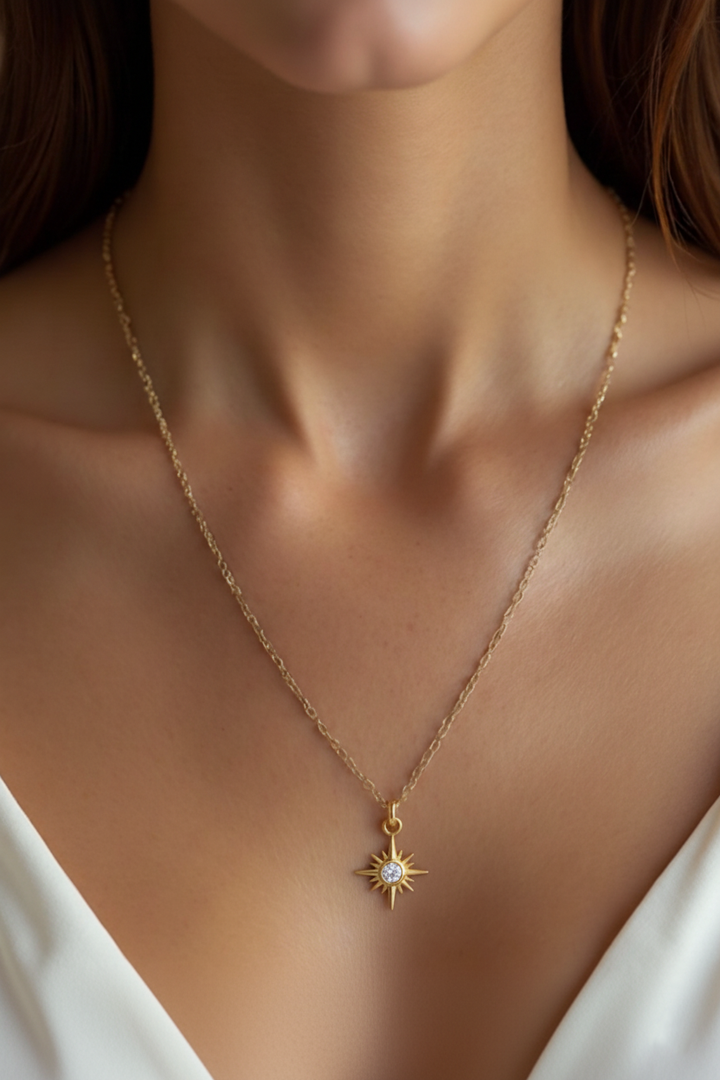SUN – Solid Gold Charm