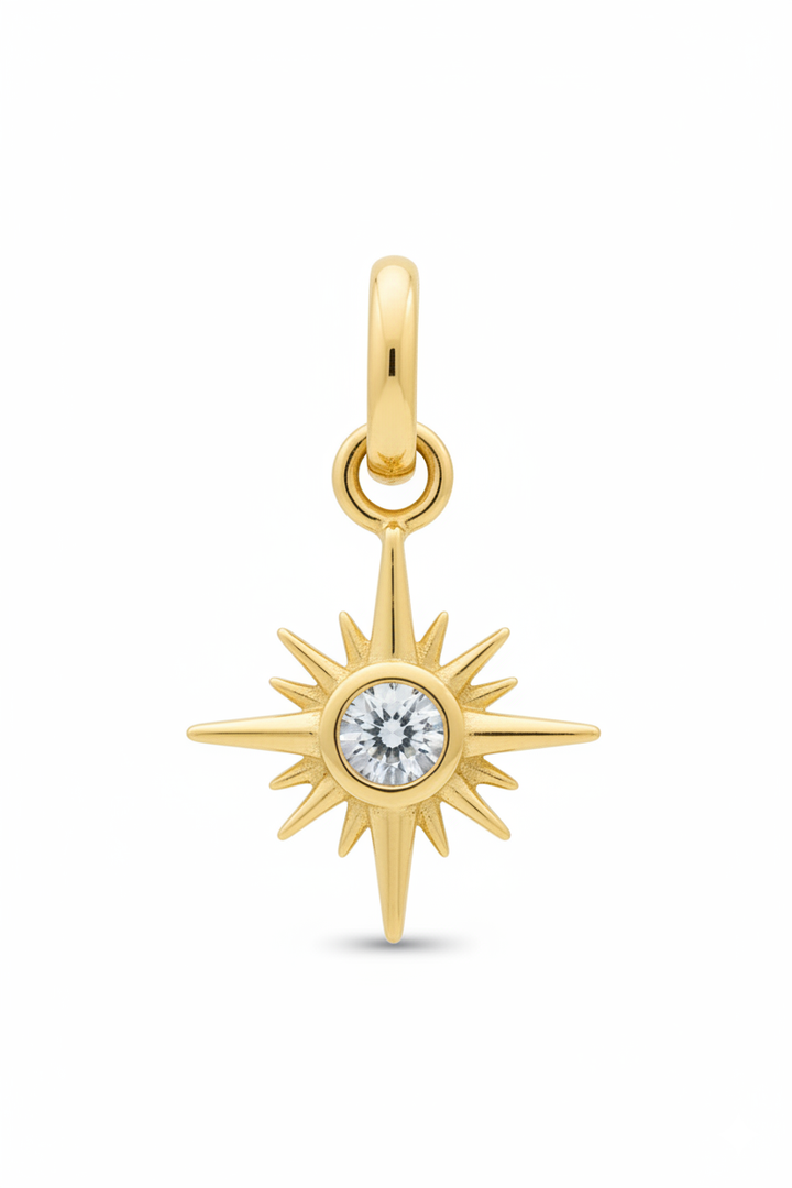 SUN – Solid Gold Charm