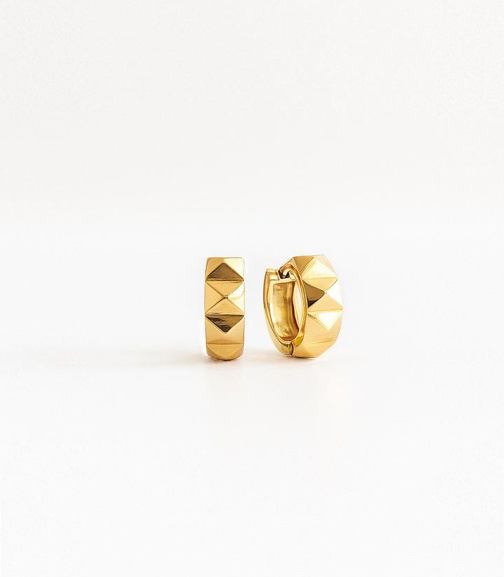 APEX – Luxe Solid Gold Huggie Hoops