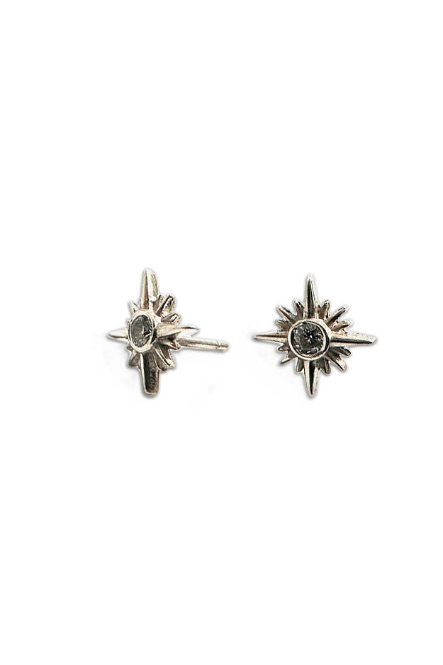 AURA – Solid Silver Stud Earrings