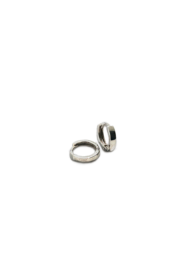 LEAF – Solid Silver Huggie Hoop Earrings