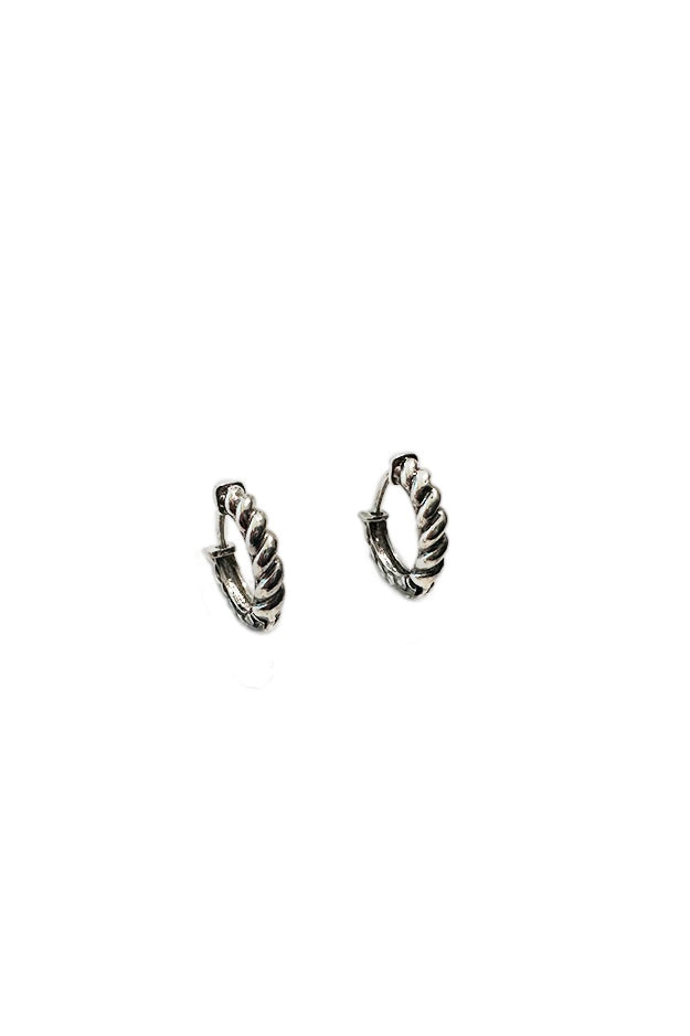 SHELL – Solid Silver Huggie Hoop Earrings