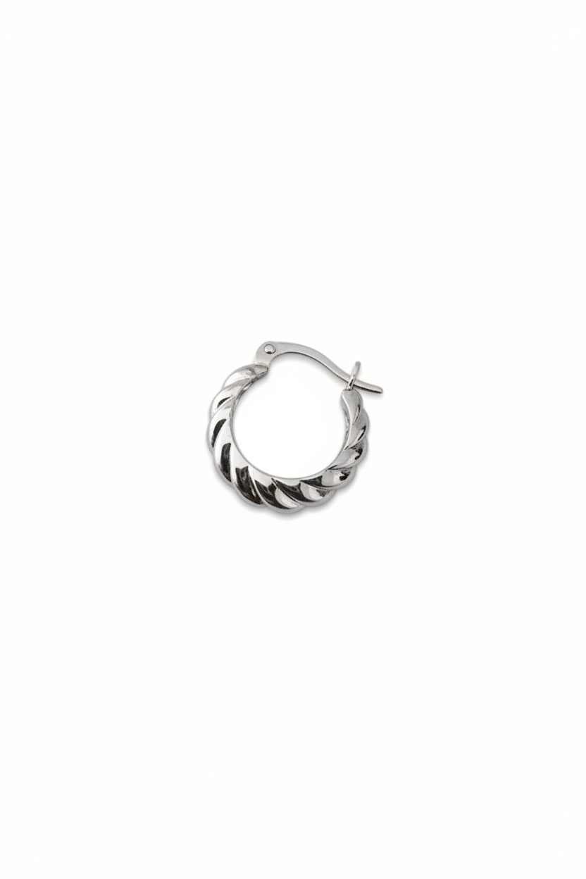 FLOW – Solid Silver Hoop Earrings