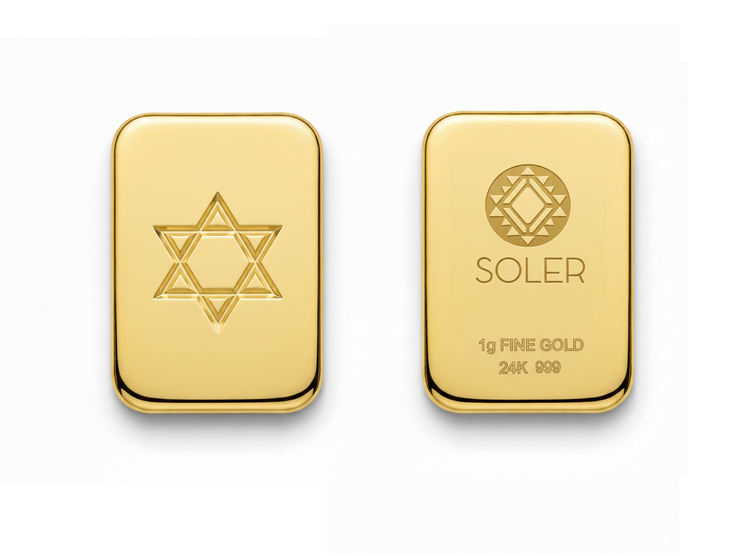 SOLER Star of David Gold Bar