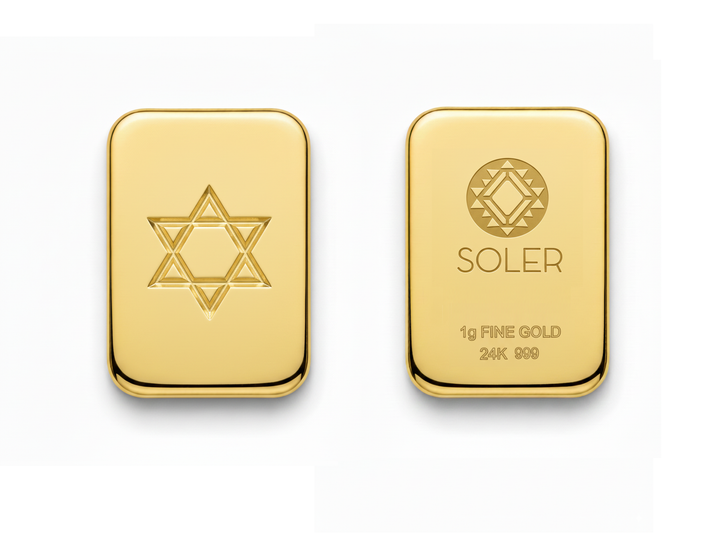 SOLER Star of David Gold Bar