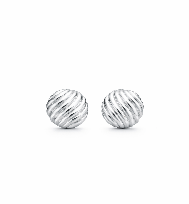 LUNA – Solid Silver Stud Earrings